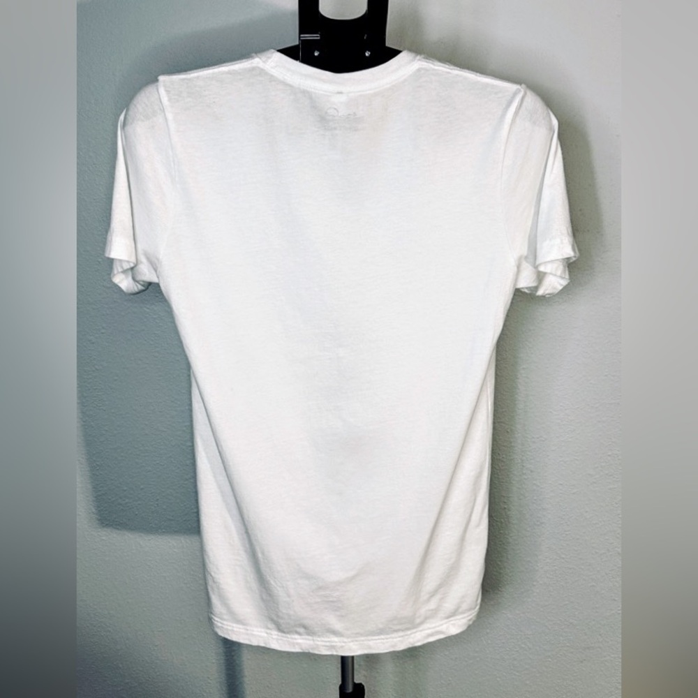 Coyote West Skeleton Heart Graphic T Shirt White Medium Gothic Western Tee - Picture 3 of 8